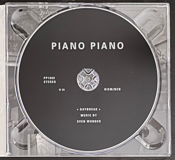 Image of Label Cover of CD - VG+/VG+ - SVEN WUNDER, Daybreak (Piano Piano; PP1005CD, Sweden 2025), ,  - 4156139S