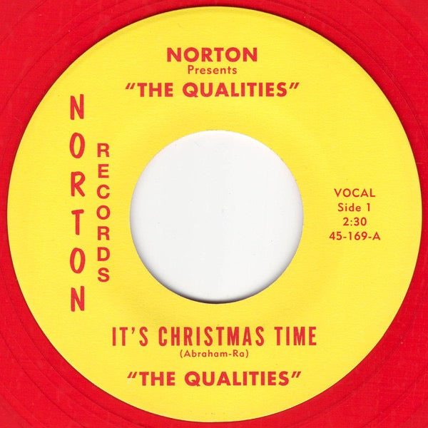 Image of Label Cover of 7" - EX/EX - THE QUALITIES, Sun Ra Presents The Qualities (Norton Records; 45-169, US 2011 Reissue, Picture Sleeve, Red Vinyl), ,  - 4126512E