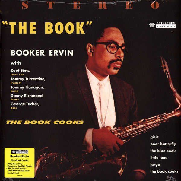 Image of Front Cover of LP - VG+/VG+ - BOOKER ERVIN, The Book Cooks (Bethlehem Records; 538625001, US 2021, 180 Gram Vinyl), Still In Opened Shrinkwrap With Hype Sticker,  - 4146244S