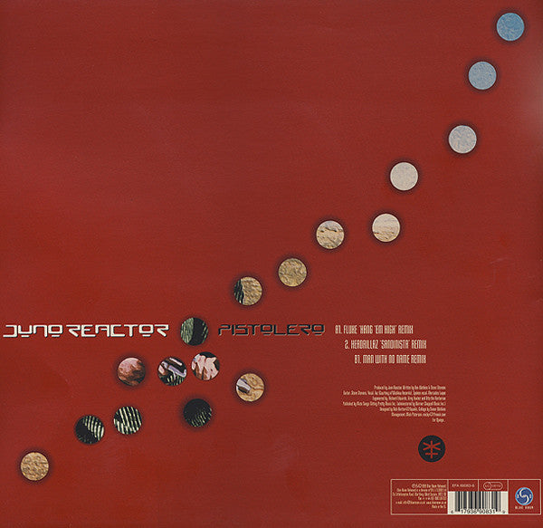 Image of Back Cover of 12" - VG/VG+ - JUNO REACTOR, Pistolero (Blue Room Released; BR083, UK 1999), Only a handful of hairlines. Sleeve has minor edge wear,  - 4126537E