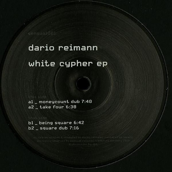 Image of Front Cover of 12" - /G+ - DARIO REIMANN, White Cypher EP (Sensual Records; SR001, Germany 2014, Plain Sleeve), Light marks only, but several of them.,  - 4226001E