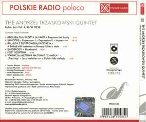 Image of Back Cover of CD - VG+/VG+ - THE ANDRZEJ TRZASKOWSKI QUINTET, The Andrzej Trzaskowski Quintet (Polskie Radio; PRCD 535, Poland 2005, Digipak), ,  - 4236016E
