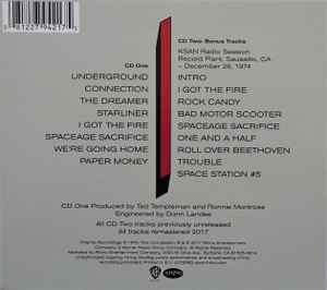 Image of Back Cover of CD - VG+/VG+ - MONTROSE, Paper Money (Rhino Records; 081227942175, Europe 2017), ,  - 4236017E