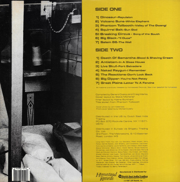Image of Back Cover of LP - VG+/VG+ - VARIOUS, The Wailing Ultimate! (The Homestead Records Compilation) (Homestead Records; HMS079, USA & Europe 1987, Gatefold, Red/Black Labels, Dinosaur Jr, Big Black, Squirrel Bait...), ,  - 4246007S