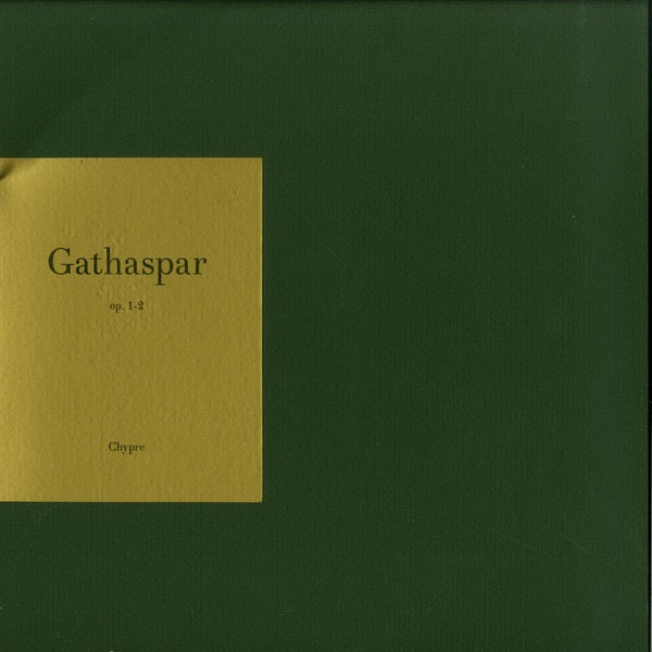 Image of Front Cover of 12" - VG+/G+ - GATHASPAR, Op. 1-2 (Chypre; CHYPRE 001, Germany 2016, Stickered Textured Sleeve), Light hairlines across both sides, conservatively graded, plays VG.,  - 4216042C