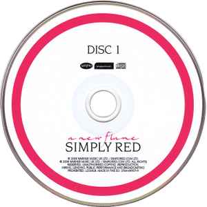 Image of Label Cover of 2xCD - VG+/VG+ - SIMPLY RED, A New Flame (Rhino Records; 2564-69507-9, Europe 2008, Triple Digipak), Slight indents on card cover. Very slight marks on disc 1.,  - 4236019E