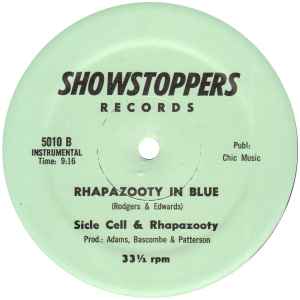 Image of Back Cover of 12" - VG/VG+ - SICLE CELL & RHAPAZOOTY, Rhapazooty In Blue (Showstoppers Records; 5010, US 1979), original maroon sleeve - opened shrink,  - 4246042S