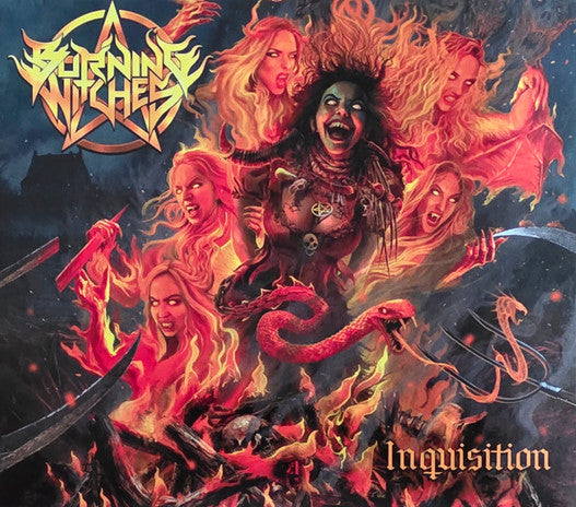 Image of Front Cover of CD - VG+/VG+ - BURNING WITCHES, Inquisition (Napalm Records; NPR1349DP, USA & Europe 2025, Digipak, Booklet), ,  - 4236003E