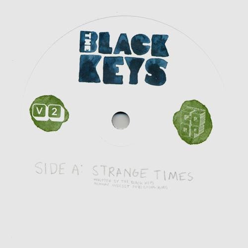 Image of Label Cover of 7" - VG/VG+ - THE BLACK KEYS, Strange Times (V2; VVR5050537, UK 2008, Picture Sleeve), ,  - 4216118C