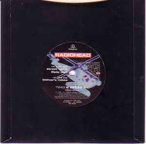 Image of Back Cover of 7" - VG/VG - RADIOHEAD, Street Spirit (Fade Out) (Parlophone; R 6419, UK 1996, Hype Stickered Die Cut Sleeve, White Vinyl), Promo sticker over barcode.,  - 4216120C