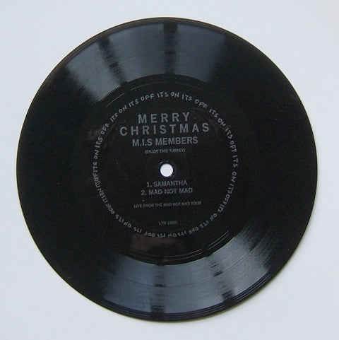 Image of Front Cover of 7" - /VG+ - MADNESS, Merry Christmas M.I.S Members (Enjoy This Turkey) (MIS; none, UK 1985, One Sided Fan Club Flexidisc), Strong VG+,  - 4126502E