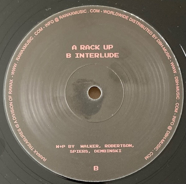 Image of Back Cover of 12" - VG/VG - FRESH & LOW, Rack Up / Interlude (Rawax; RXT-04, Germany 2024 Reissue, Die Cut Company Sleeve), , Reissue of a DiY/Strictly 4 Groovers classic.  - 4216099C