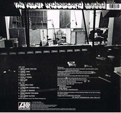 Image of Back Cover of LP - VG/VG - THE VELVET UNDERGROUND, Loaded (Atlantic Orange & Green; K40113, Europe ), ,  - 4226029E