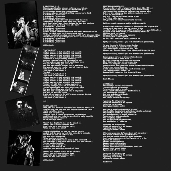 Image of Back Cover of LP - EX/EX - GLORIA MUNDI, I, Individual (Antenna Records; GM001, UK 2026, Inner and 2 Inserts, 180g Clear Vinyl), ,  - 4126491E