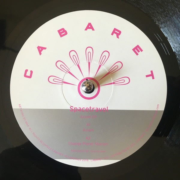 Image of Front Cover of 12" - /G+ - SPACETRAVEL, Axiom Ep (CABARET Recordings; CABARET 012, Japan 2017), Extensively hairlined and marked across both sides.,  - 4216193C