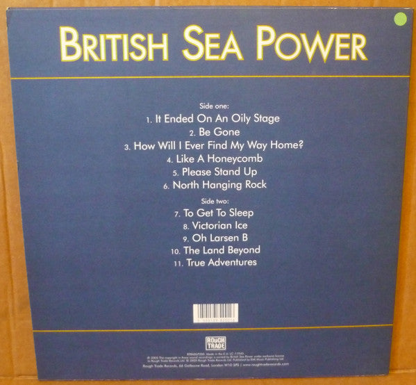Image of Back Cover of LP - EX/EX - BRITISH SEA POWER, Open Season (Rough Trade; RTRADLP200, UK 2019 Reissue, Inner), ,  - 4126405E