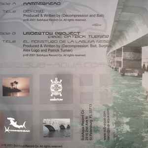 Image of Back Cover of 12" - VG/VG+ - HAMMERHEAD (3) / UNDERTOW PROJECT, Defonix / El Monsturo De La Laguna Negra (SubAqua Record Co.; SARc002, US 2001, Picture Sleeve), light wear to sleeve,  - 4246062S
