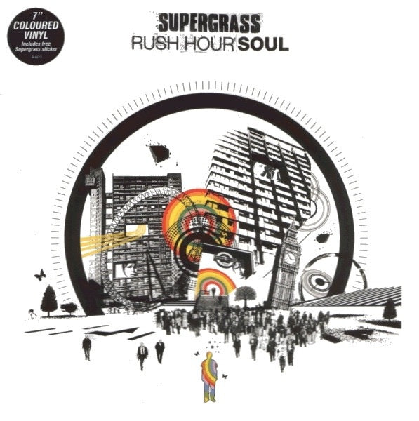 Image of Front Cover of 7" - VG/VG - SUPERGRASS, Rush Hour Soul (Parlophone; R 6612, UK 2003, Picture Sleeve, Sticker, Green Vinyl), ,  - 4216166C