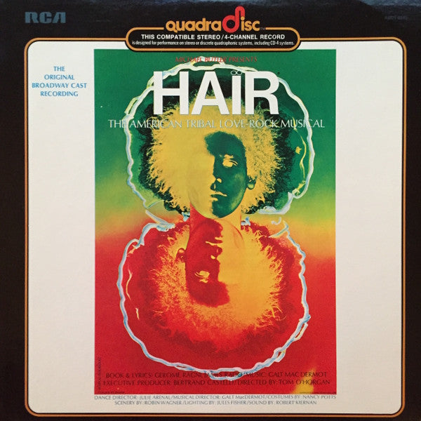 Image of Front Cover of LP - VG/VG - VARIOUS, Hair (The American Tribal Love-Rock Musical) (RCA; ABD1-0245, US 1973 Reissue, Quadraphonic), ,  - 4226036E