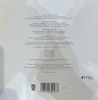 Image of Back Cover of 2x7" - VG+/VG - AMBULANCE LTD, Active Ingredients: 4 Songs On Two 7" Records (TVT Records; 5024545320473, UK 2004, Fold Over Sleeve With Photo , Limited Edition Numbered), ,  - 4216168C