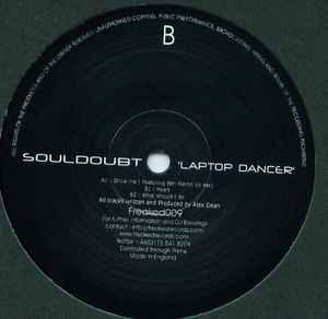 Image of Back Cover of 12" - /VG - SOULDOUBT, Laptop Dancer (Freaked Records; Freaked 009, UK 2003), one or two light marks - strong VG,  - 4246067S