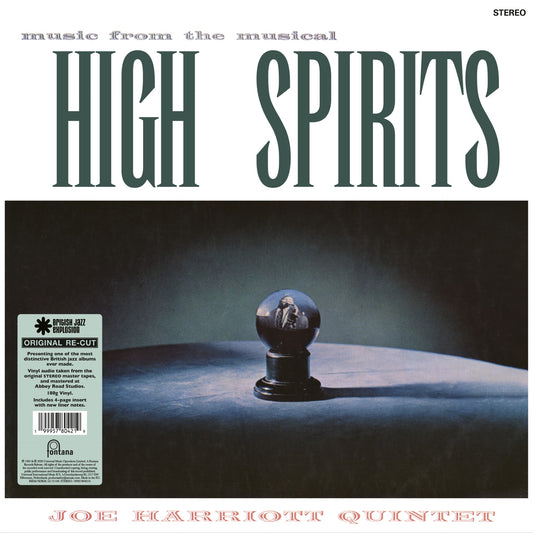 Image of Front Cover of LP - NEW/NEW - THE JOE HARRIOTT QUINTET, High Spirits (British Jazz Explosion) (Fontana; 5780421, Europe 2026 Reissue, Insert, Black Vinyl), , Available on vinyl for the first time in over 60 years, Mastered from the original stereo analogue tapes. Package includes images of the original master tapes and new sleeve notes written by noted author, Tony Higgins, Executive Producer for Decca's 'British Jazz Explosion' series. This new edition was mastered at Abbey Road using high definit