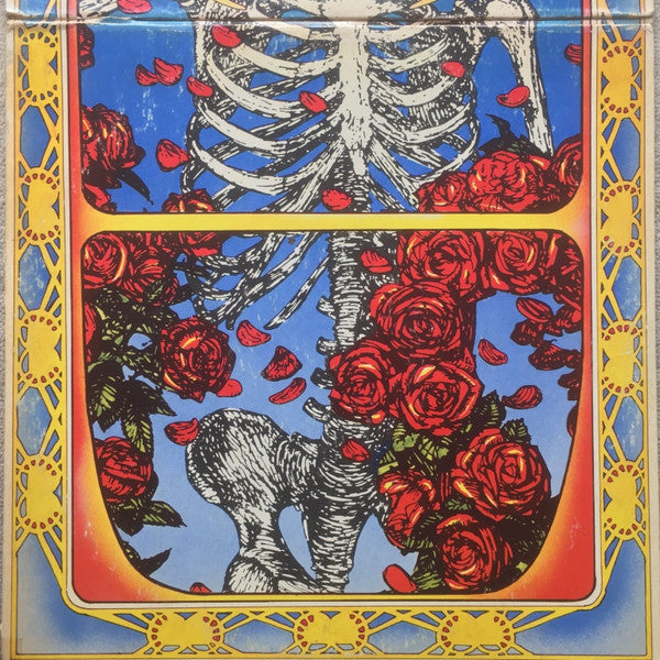 Image of Back Cover of 2xLP - G+/G+ - THE GRATEFUL DEAD, Grateful Dead (Warner Bros. Records; 2WS 1935, US 1971, Gatefold, Santa Maria Pressing), Edge wear, scuffs, sticker residue, taped edges. Hairlines all over both discs.,  - 4246105S