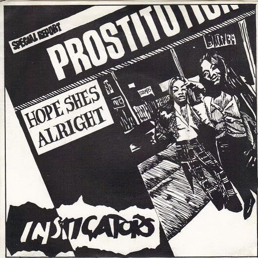 Image of Front Cover of 7" - VG+/VG+ - THE INSTIGATORS, Hope She's Alright / No Problems / No Problems Dub (Ripper Records ; RIP 023, New Zealand 1982, Picture Sleeve), ,  - 4126492E