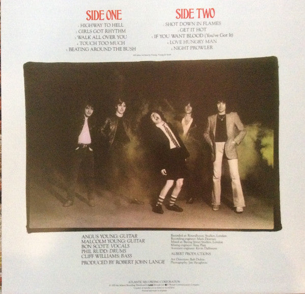 Image of Back Cover of LP - VG/VG+ - AC/DC, Highway To Hell (Atlantic; K 50628, UK , Unofficial. Red vinyl), ,  - 4226040E