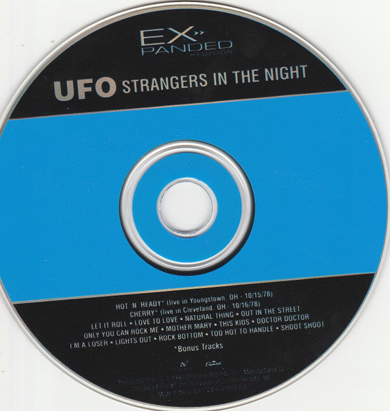 Image of Label Cover of CD - VG+/VG+ - UFO, Strangers In The Night (Chrysalis; 72435-20810-2-8, US 1999, Jewel Case), ,  - 4236057E