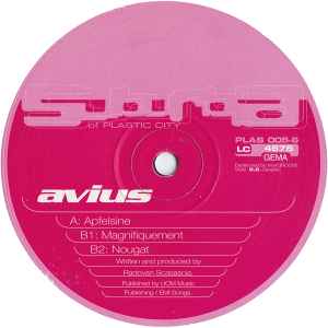 Image of Front Cover of 12" - VG/VG - AVIUS, Apfelsine (Plastic City Suburbia; PLAS 005-6, Germany 1995, Company Sleeve), light marks only. plastic city promo sleeve,  - 4246208S