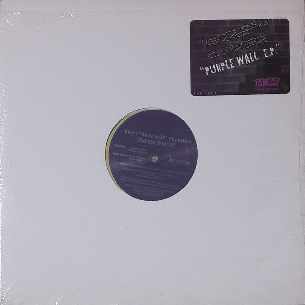 Image of Front Cover of 12" EP - VG/VG - KERRI "KAOZ 6:23" CHANDLER, Purple Wall EP (11:07 Presentations; BMP 1003, US 1998, Stickered Plain Sleeve), ,  - 4216202C