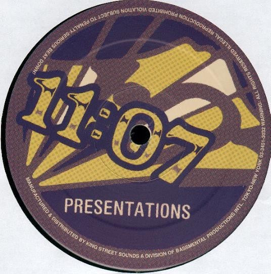 Image of Label Cover of 12" EP - VG/VG - KERRI "KAOZ 6:23" CHANDLER, Purple Wall EP (11:07 Presentations; BMP 1003, US 1998, Stickered Plain Sleeve), ,  - 4216202C