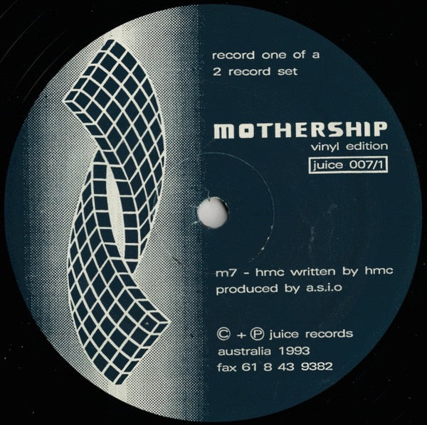 Image of Back Cover of 12" - /G - HMC / LATE NIGHT TOUGH GUY, Mothership (Juice Records; JUICE007/1, Australia 1993), Extensively hairlined and marked on both sides., A	HMC*�	M76:18B	Late Night Tough Guy*�	Winter7:52 - 4216205C