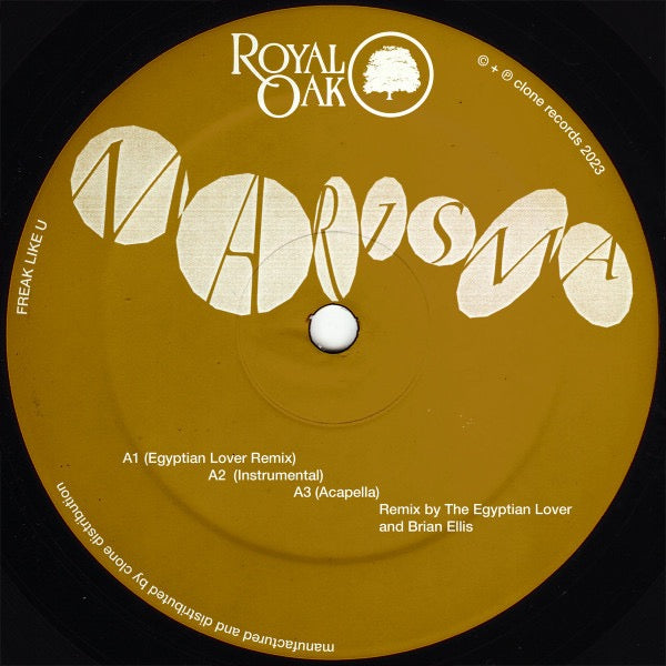 Image of Front Cover of 12" EP - /VG - MARISMA, Freak Like U Remixes 1 (Royal Oak; clone royal oak 48.re1, Netherlands 2023), , A1		Freak With U (Egyptian Lover Remix)A2		Freak With U (Instrumental)A3		Freak With U (Acapella)B1		Freak Like U (Luca Lozano's The Breakbeat Guy Remix)B2		Freak Like U (Luca Lozano Tribal Workout Dub) - 4216207C