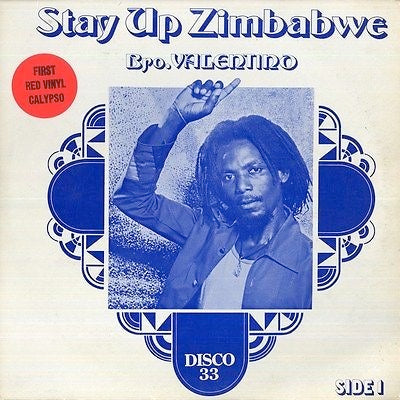Image of Front Cover of 12" - G/VG+ - BROTHER VALENTINO, Mad On A Soca Fad / Stay Up Zimbabwe (Makossa; MD9025, US 1979, Picture Sleeve, Sticker, Red Vinyl), Clean red vinyl, WOL. Sleeve is split on both seam, lots of wear.,  - 4216284C