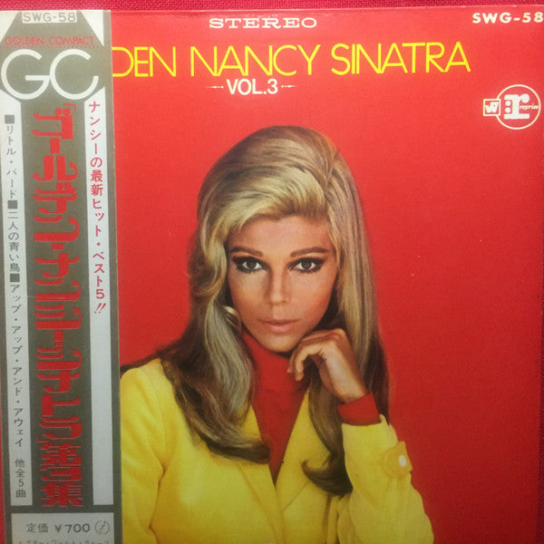 Image of Front Cover of 7" EP - VG+/VG+ - NANCY SINATRA, Golden Nancy Sinatra -vol.3- (Reprise Records ; SWG-58, Japan 1960s, Gatefold, No Obi), , A1 The Little BirdA2 Elusive DreamsA3 The EndB1 Up, Up And AwayB2 Wishin' And Hopin' - 4226128E