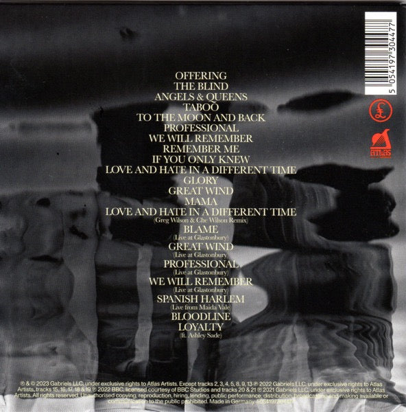Image of Back Cover of CD - VG+/VG+ - GABRIELS, Angels & Queens (Parlophone; 5054197304477, Europe 2023, Fold Over Sleeve, Booklet), ,  - 4236072E