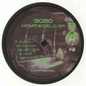 Image of Front Cover of 12" EP - /VG+ - BOBO, Homeworld EP (Gunfinger Food; GUNFNGR005, UK 2023), , A1		Pressure	5:30A2		Scrapyard	4:58A3		NBDT Ddub	5:25B1		Home	7:12B2		Hydraulic Flip	5:33 - 4316267C