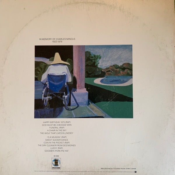 Image of Back Cover of LP - G+/VG - JONI MITCHELL, Mingus (Asylum Records; 5E-505, US 1979, Gatefold, CSM), Worn sleeve with ring wear.,  - 3116203C