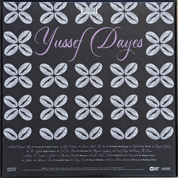 Image of Back Cover of 2xLP - EX/M - YUSSEF DAYES, Black Classical Music (Brownswood Recordings; BWOOD0310LP, Worldwide 2023, Box Set, Signed Insert, Drum Sticks, Afro Comb, Limited To 500 On Tri-Colour Splatter Vinyl), Still SEALED In Shrinkwrap,  - 4216310C