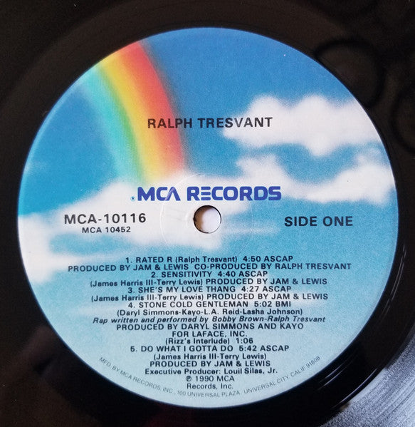 Image of Label Cover of LP - EX/EX - RALPH TRESVANT, Ralph Tresvant (MCA Records; MCA 10116, US 1990), Still in shrinkwrap (opened in store).,  - 4246186S