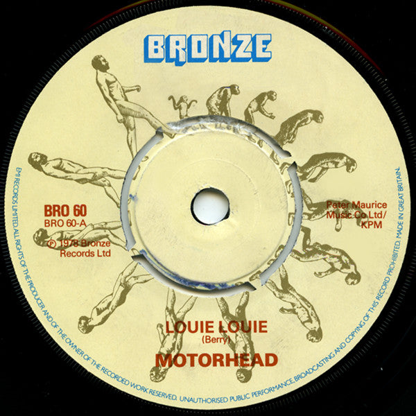Image of Label Cover of 7" - VG/VG+ - MOTORHEAD, Louie Louie / Tear Ya Down (Bronze; BRO 60, UK 1978, Picture Sleeve, Production Credits On Labels), Slight Damage To Sleeve Opening,  - 4226123E