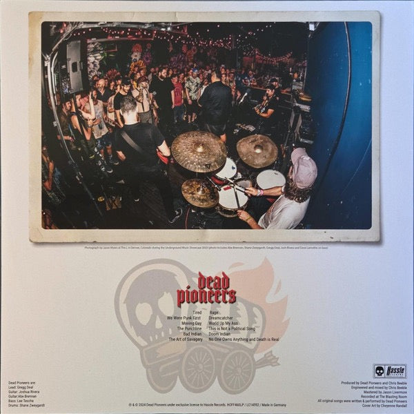 Image of Back Cover of LP - EX/EX - DEAD PIONEERS, Dead Pioneers (Hassle Records; HOFF460LPE, Germany 2025 Reissue, Insert, Crystal Clear Vinyl), ,  - 4216321C