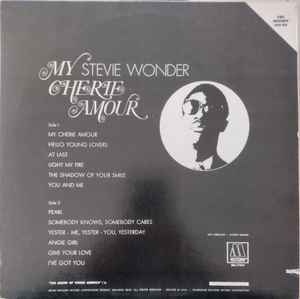 Image of Back Cover of LP - VG/VG+ - STEVIE WONDER, My Cherie Amour (Motown; M5-179V1, US 1981 Reissue, Company inner), Light wear to edges of sleeve,  - 4246192S