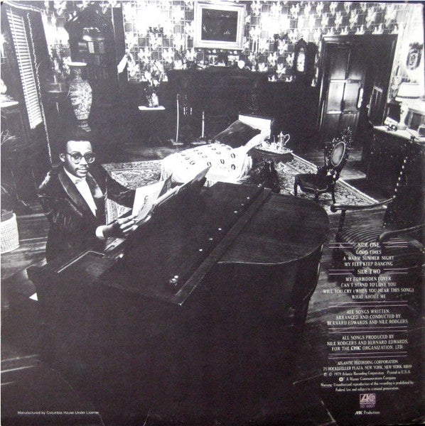 Image of Back Cover of LP - VG+/EX - CHIC, Risqu� (Atlantic; SD 16003, US 1979, Inner), 'Cut out' sleeve. Light wear around 'cut out' notch.,  - 4246272S