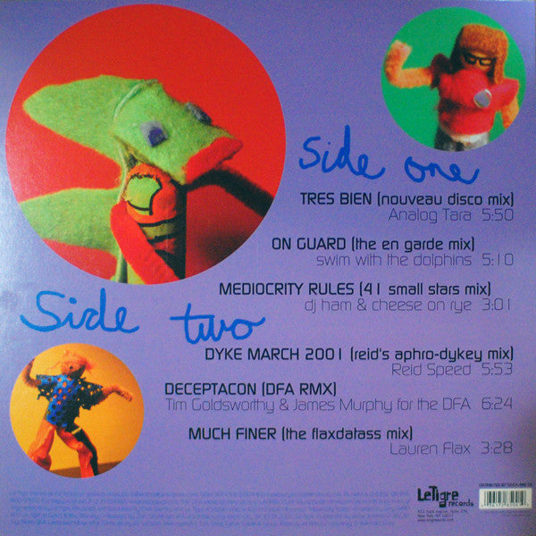 Image of Back Cover of 12" - VG+/VG+ - LE TIGRE, Remix (Le Tigre Records; LT004, US 2003), ,  - 4246301S