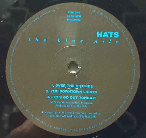 Image of Label Cover of LP - NEW/NEW - THE BLUE NILE, Hats (Confetti Records; BLUELP002, UK 2024 Reissue), ,  - 4216356C