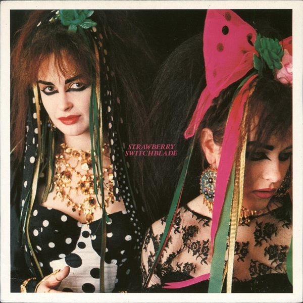Image of Front Cover of 7" - G+/VG - STRAWBERRY SWITCHBLADE, Trees And Flowers / Go Away (Ninety-Two Happy Customers ; Haps 001, UK 1983, Picture Sleeve), Water Damage To Sleeve,  - 4226104E