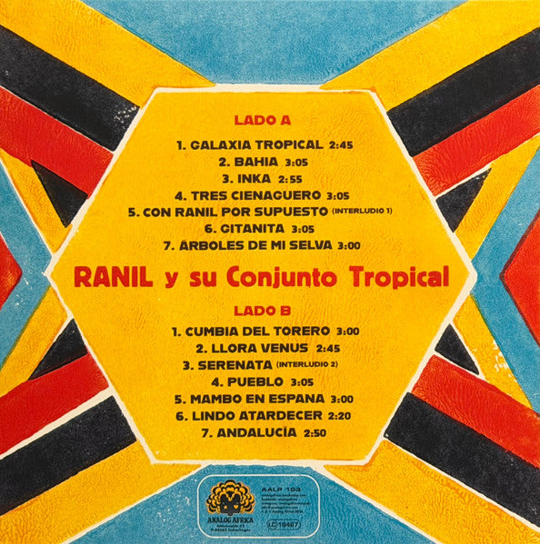 Image of Back Cover of LP - VG+/VG+ - RANIL Y SU CONJUNTO TROPICAL, Galaxia Tropical (Analog Africa; AALP 103, Germany 2026, Gatefold), gatefold sleeve,  - 4246296S